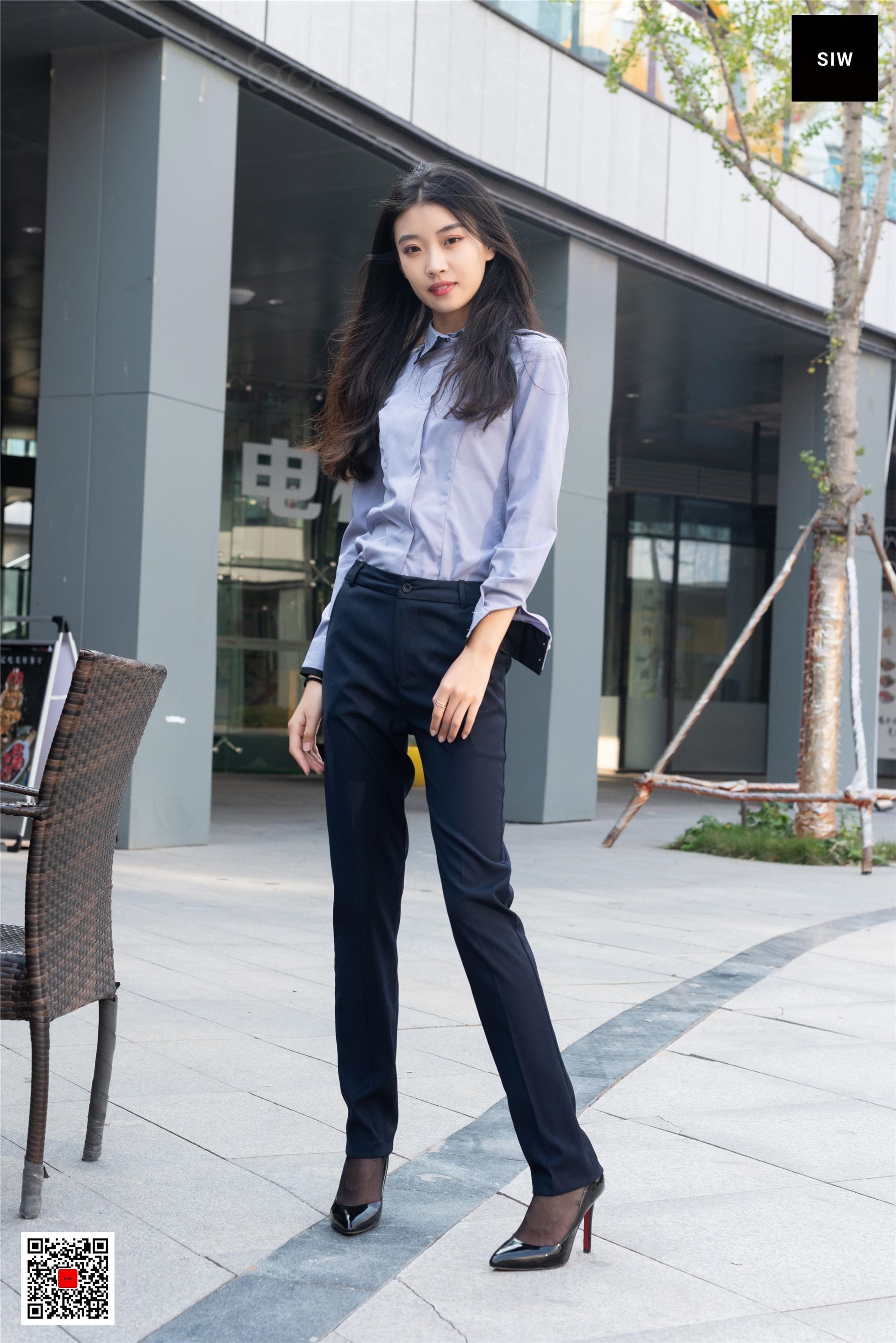 SIW斯文传媒 089 蓉儿 女总裁职业白领制服衬衣长裤工装